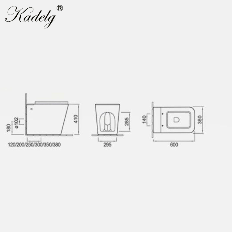 Floor Mounted Tankless Toilet New Design Toilet with CE Certification