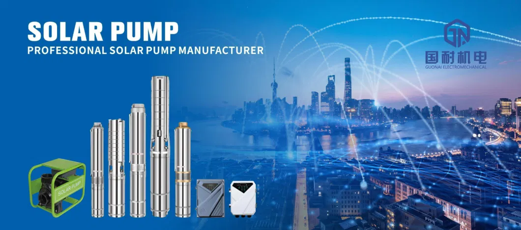 DC 48V 400W 4 Inch Plastic Impeller Solar DC Pump Solar Submersible Water Pump Solar Submersible Deep Well Water Pump