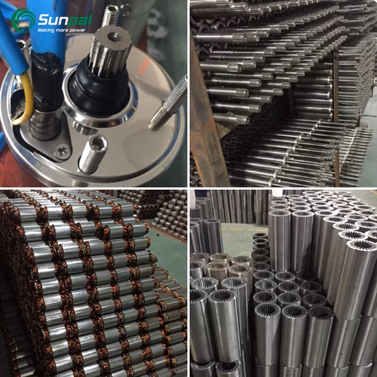 Sunpal 300W 1500W 0.3KW 1.5KW 3-дюймовый погружной насос с головкой 100M Характеристики солнечного водяного насоса для оптовой продажи